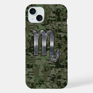 Schorpioen Sterrenbeeld Woodland Groen Digitaal Ca iPhone 15 Plus Case
