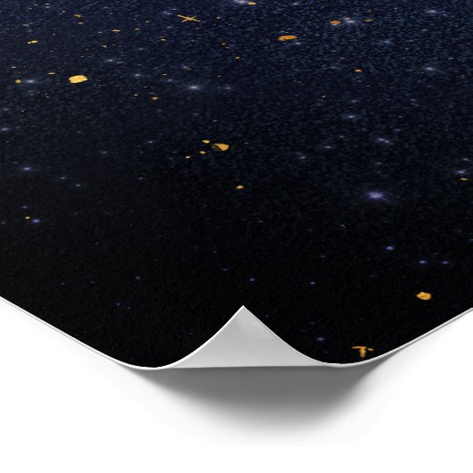 Schorpioen sterrenbeeld Zodiac Waterverf Galaxy Poster (Hoek)