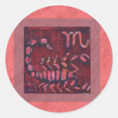 Schorpioen, Sticker (klein) (Voorkant)