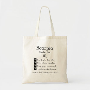 Schorpioen – takenlijst tote bag