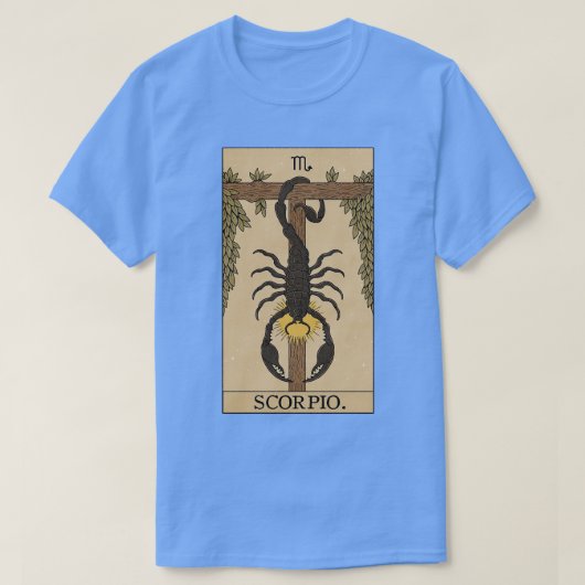 Schorpioen Tarot d T-shirt (Design voorkant)