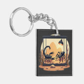 Schorpioen Terrarium Habitat Sleutelhanger (Voorkant Links)