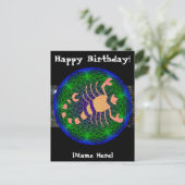 Schorpioen Verjaardag Briefkaart (Staand voorkant)