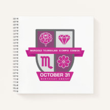 Schorpioen Verjaardag Crest™ voor 24-31 oktober