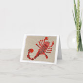 Schorpioen Verjaardag Kaart (Voorkant)