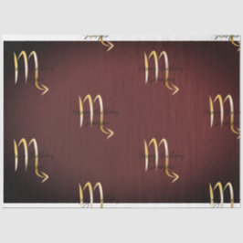 Schorpioen Verjaardag Kleur Wrap Tissuepapier