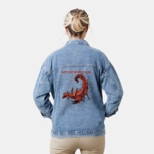 Schorpioen Verjaardagscadeau Zodiak Vurige Sch Denim Jacket