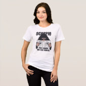 Schorpioen Vertrouw Niemand Grappig Sterrenbeeld G Tri-Blend Shirt (Voorkant volledig)