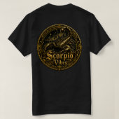 Schorpioen Vibes Back T-shirt (Design achterkant)