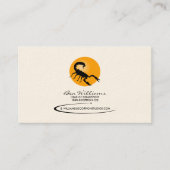 Schorpioen Visitekaartje (W / zon achtergrond) (Voorkant)