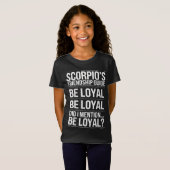 Schorpioen Vriendschapsgids Grappig Quote T-shirt (Voorkant volledig)