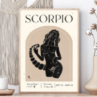 Schorpioen vrouwelijk Poster