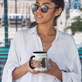 Schorpioen Vrouwelijk Zodiac Design Bruin Zwart 15 Mok