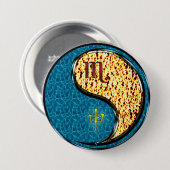 Schorpioen & Vuur Aap Ronde Button 7,6 Cm (Voorkant /achterkant)