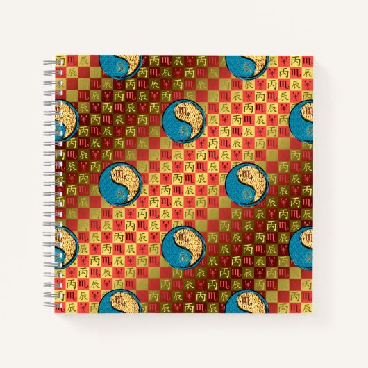 Schorpioen & Vuur Draak Notitieboek (Voorkant)