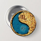 Schorpioen & Vuur Konijn Ronde Button 7,6 Cm (Voorkant /achterkant)