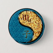 Schorpioen & Vuur Rat Ronde Button 5,7 Cm (Voorkant)