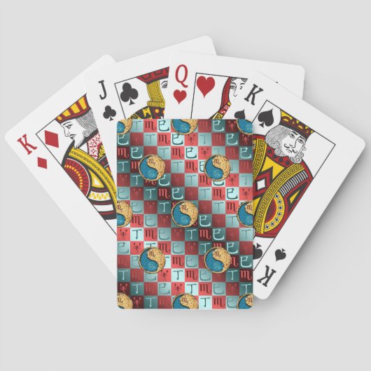 Schorpioen & Vuur Slang Pokerkaarten (Achterkant)