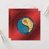 Schorpioen & Vuur Tijger Kaart (Voorkant / Achterkant in situ)