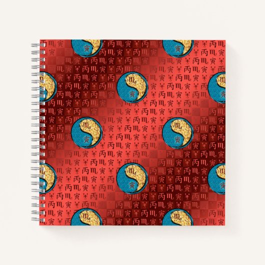 Schorpioen & Vuur Tijger Notitieboek (Voorkant)