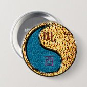 Schorpioen & Vuurhaan Ronde Button 7,6 Cm (Voorkant /achterkant)