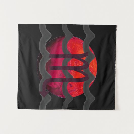 Schorpioen  wandkleed (Voorkant (horizontaal))