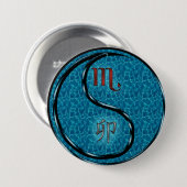 Schorpioen & Water Konijn Ronde Button 7,6 Cm (Voorkant /achterkant)