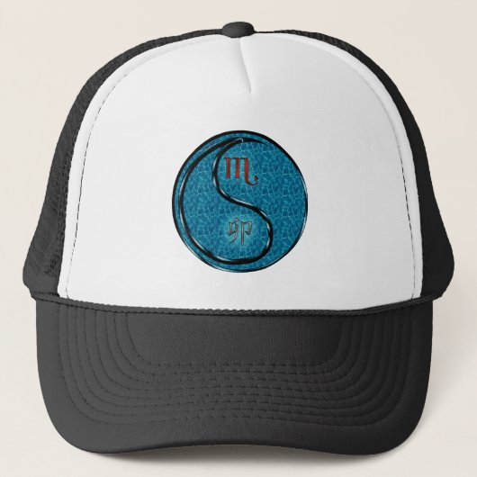 Schorpioen & Water Konijn Trucker Pet (Voorkant)