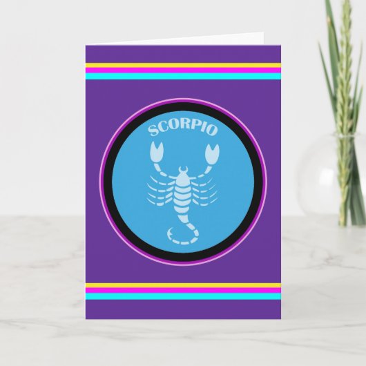 Schorpioen wenskaart kaart (Voorkant)