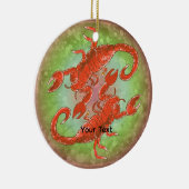 Schorpioen Yin Yang  Keramisch Ornament (Rechts)