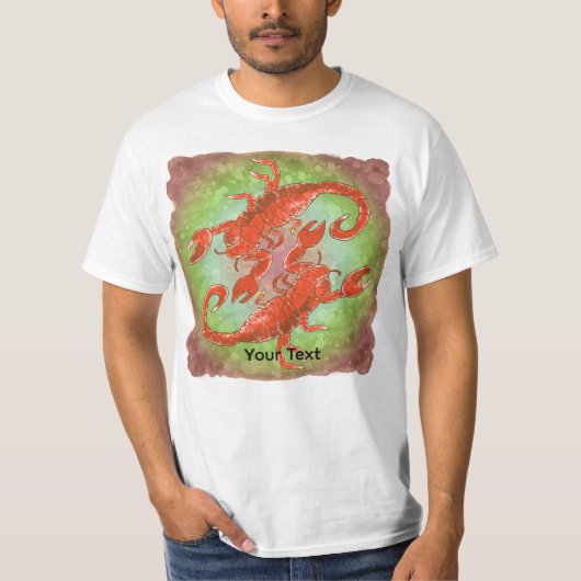 Schorpioen Yin Yang T-shirt (Voorkant)