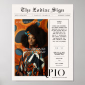 Schorpioen | Zodiac Astrologie Foto Krant Poster (Voorkant)