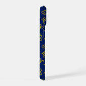 Schorpioen Zodiac + Astrologie Symbolen Patroon Gl iPhone 15 Case (Rechterkant)