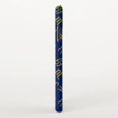 Schorpioen Zodiac + Astrologie Symbolen Patroon Gl iPhone Hoesje (Rechterkant)