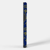 Schorpioen Zodiac + Astrologie Symbolen Patroon Gl iPhone Hoesje (Rechterkant)