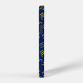 Schorpioen Zodiac + Astrologie Symbolen Patroon Gl iPhone Hoesje (Rechterkant)