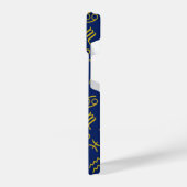 Schorpioen Zodiac + Astrologie Symbolen Patroon Gl iPhone Hoesje (Linkerkant)