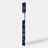 Schorpioen Zodiac + Astrologie Symbolen Patroon Gl iPhone Hoesje (Rechterkant)