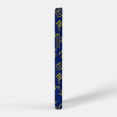 Schorpioen Zodiac + Astrologie Symbolen Patroon Gl iPhone Hoesje (Rechterkant)