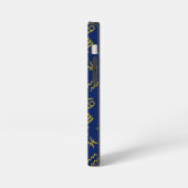 Schorpioen Zodiac + Astrologie Symbolen Patroon Gl iPhone Hoesje (Linkerkant)