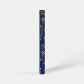 Schorpioen Zodiac + Astrologie Symbolen Patroon Gl iPhone Hoesje (Rechterkant)