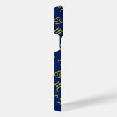 Schorpioen Zodiac + Astrologie Symbolen Patroon Gl iPhone Hoesje (Rechterkant)