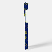 Schorpioen Zodiac + Astrologie Symbolen Patroon Gl iPhone Hoesje (Linkerkant)