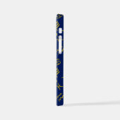 Schorpioen Zodiac + Astrologie Symbolen Patroon Gl iPhone Hoesje (Linkerkant)