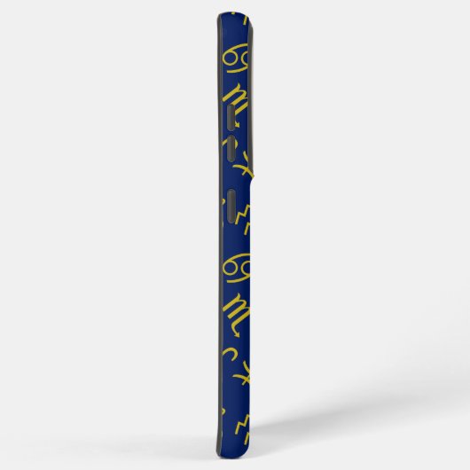 Schorpioen Zodiac + Astrologie Symbolen Patroon Gl Samsung Galaxy Hoesje (Rechterkant)