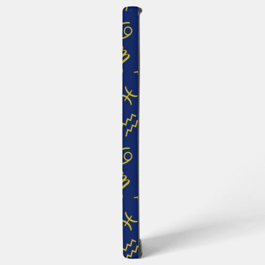 Schorpioen Zodiac + Astrologie Symbolen Patroon Gl Samsung Galaxy Hoesje (Linkerkant)