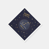 Schorpioen zodiac baby shower servet (Hoek)