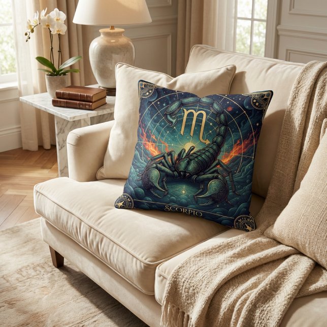 Schorpioen Zodiac Celestiaal Kussen (Creator heeft geüpload)