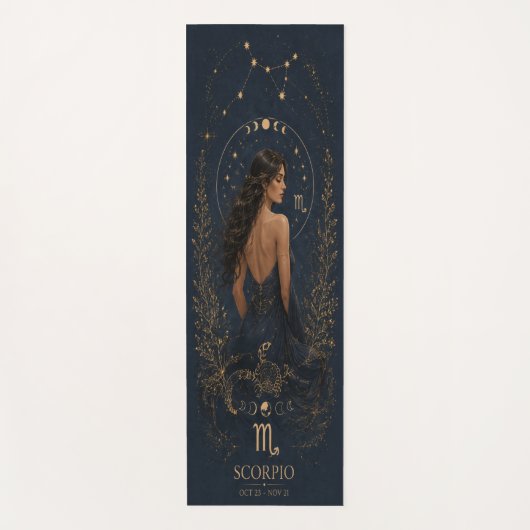 Schorpioen Zodiac Celestiale Yoga Mat (Voorkant)