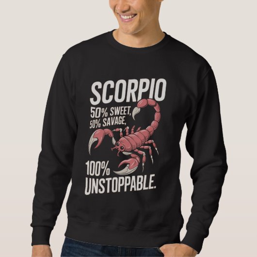Schorpioen Zodiac Grappig Quote Trui (Voorkant)